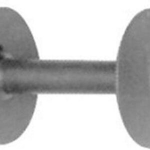 Black Spool With A Central Hole, Typically Used For Holding Thread Or Wire.