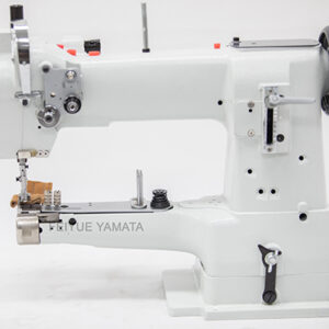 Yamata FY335 Walking Foot Cylinder Bed, Compound Needle Feed Industrial Sewing Machine with table,stand and servo motor